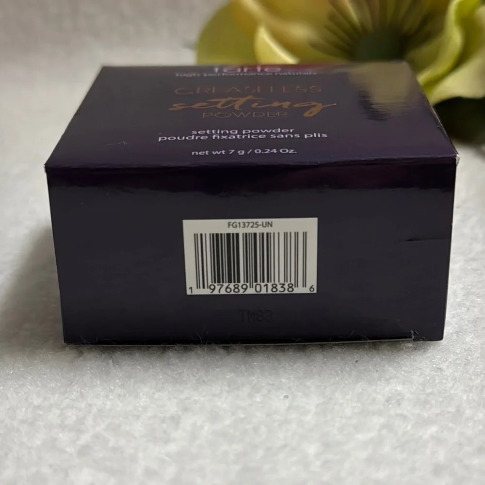 Tarte Creaseless Loose Setting Powder In Yellow Full Size New In Box Authentic